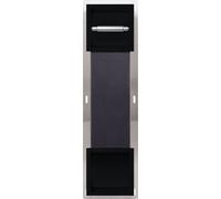 Support de papier toilette encastré Balneo Niche murale WALL-BOX PAPER 2 Rangement de papier toilette 6 rouleaux noir 74x20,8x14,6 cm