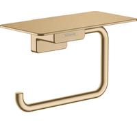 Support de papier toilette hansgrohe AddStoris, avec tablette, 41772140, Couleur: Bronze brossé