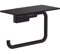 Support de papier toilette hansgrohe AddStoris, avec tablette, 41772670, Couleur: noir mat