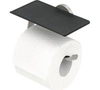 Support de papier toilette TIGER Noon avec tablette acier inoxydable brossé