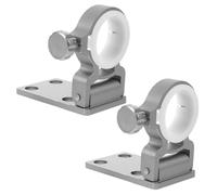 Support de Parapluie Fixe Pliable en Alliage D’Aluminium pour Pêche | Pince Robuste, Stabilité Renforcée, Usage Bateau et Boîte de Pêche, Convient au Mât 0,79-1,02 Pouces