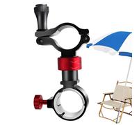Support de parapluie pour chaise de pêche - d'aluminium 12,2 cm * 3 cm | Support de pince de parapluie | Rotation à 360 degrés Anti-pression Support de parasol universel réglable Fixation de