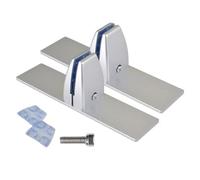 Support de parasol de cheminée avec pieds - 20 x 5 x 6,7 cm - Support de base en métal robuste - Accessoires à clip réglables - Support de cheminée autoportant avec pieds stables antidérapants |