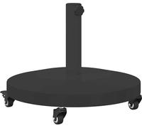 Support de parasol vidaXL, 24,45 kg, noir, rond, réglable