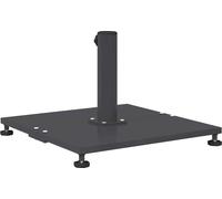 Support de parasol vidaXL, 25,95 kg, gris foncé, forme carrée