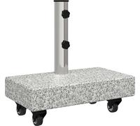 vidaXL Pied de parasol gris 45 x 25 x 45 cm granit