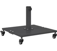 Support de parasol vidaXL, 26,8 kg, gris foncé, carré, réglable