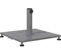 Pied de parasol vidaXL, aspect bois gris foncé, 45 x 45 x 31 cm