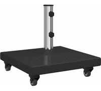 vidaXL Pied de parasol 30 kg Noir Granit Carré