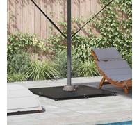 Support de parasol vidaXL, 52 kg, noir, en acier, carré, réglable
