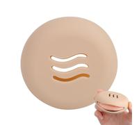 Support de pâte feuilletée de | Silicone rond respirant | Porte-éponge de maquillage Portable Compact Léger Polyvalent Organisateur Housse de Protection pour Voyage à la Maison Femmes