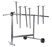 support de peinture rotatif à 6 bras avec roulettes - Support de peinture mobile pour les professionnels