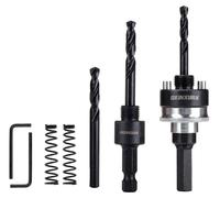 Support de perçage robuste pour kit de trépan, avec adaptateurs et forets de centrage