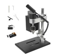 Support de perceuse électrique d'établi avec 7 vitesses variables, mandrin B10, perceuse d'établi pour métal, bois, projets de bricolage, design compact