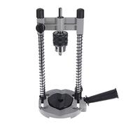Support de perceuse électrique - Fixation de table - Station de travail | Base en fonte d'aluminium double barre à ressort échelle d'angle jusqu'à 45° réglable en profondeur butée 1 pc manœuvré