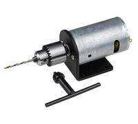 Support de perceuse pour tour, de 0,6 à 6 mm, compatible avec une tension de 12V-36V, avec mandrin manuel et ensemble d'outils