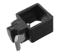 Support de Pied de Parasol Jardin 3,5cm, Loquet Noir en métal | PP et Métal, Anneau de Tirage Simple, Installation Rapide sans Outil, pour Bases Carrées et Tubes