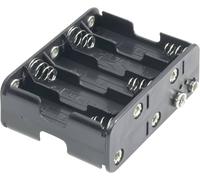 Support de pile 10x LR6 (AA) Goobay 12460 raccordement par empreinte pile 9V (L x l x H) 77 x 60 x 32 mm