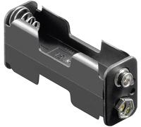 Support de pile 2x LR6 (AA) Goobay 12461 raccordement par empreinte pile 9V (L x l x H) 60 x 26 x 16.5 mm
