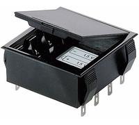 Support de pile 4x LR6 (AA), 6LR61 (9 V) Bopla 46600000 raccordement à souder (L x l x H) 65 x 65 x 21.5 mm