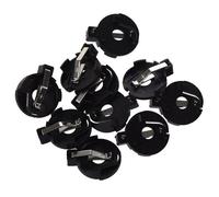 Support De Pile Bouton, 10 Pièces, Noir, Cr2016 2025 2032