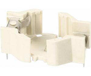 Support de pile bouton 357, LR 44 Renata 701133 horizontal, montage THT