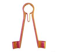 Support de pince à épiler de 7,6 cm pour sondes de multimètre utilisées pour les tests SMD avec bras en fibre de carbone et mécanisme à ressort pour un contact constant (orange)