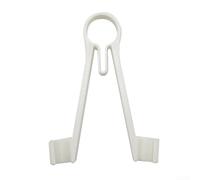 Support de pince à épiler de 7,6 cm pour sondes de multimètre utilisées pour les tests SMD avec bras en fibre de carbone et mécanisme à ressort pour un contact constant (blanc)