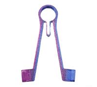 Support de pince à épiler de 7,6 cm pour sondes de multimètre utilisées pour les tests SMD avec bras en fibre de carbone et mécanisme à ressort pour un contact constant (violet)