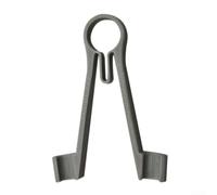 Support de pince à épiler de 7,6 cm pour sondes de multimètre utilisées pour les tests SMD avec bras en fibre de carbone et mécanisme à ressort pour un contact constant (gris)