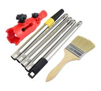 Support de pinceau réglable avec rotation à 180 degrés et clip de 39 mm pour pinceaux à rouleau et rallonges - Outil à main en nylon pour travaux de peinture murale et plafond - Noir (F)