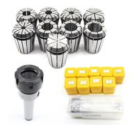 Support de pinces de serrage à collet, compatible ER32, utilisation polyvalente, couleur : jaune