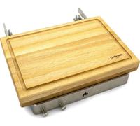 Support de planche pour toutes les plaques de foyer de 3 à 12 mm d'épaisseur | Bois de hêtre et acier inoxydable - Germany