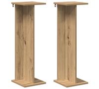 Support de Plante 2 pcs Chêne Artisanal 25 x 25,5 x 80,5 cm