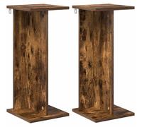 Support de Plante 2 pcs Chêne Fumé 25 x 25,5 x 60,5 cm