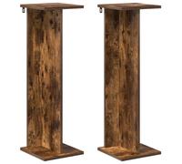Support de Plante 2 pcs Chêne Fumé 25 x 25,5 x 80,5 cm
