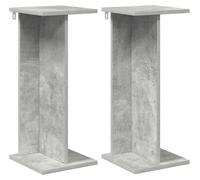 Support de Plante 2 pcs Gris Béton 25 x 25,5 x 60,5 cm