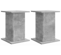 Support de Plante 2 pcs Gris béton 30,5 x 30 x 43 cm