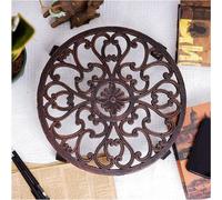 Support de plante avec roues - Chariot de pot de fleurs - Plantes mobiles - Castrie solide - 35 cm de diamètre - Bronze