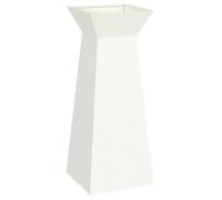 Support de plante conique - vidaXL - 40x40x101 cm - Blanc - Métal - Finition mate - Intérieur/extérieur - Forme de cône