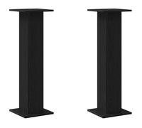vidaXL Support pour plantes 2 pcs Noir imitation chêne 30 x 30 x 95 cm
