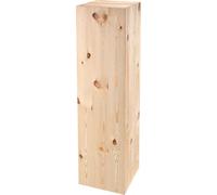 Support de plantes en bois 110x30x30 cm - DIY support de fleurs à peindre dans la couleur de votre choix, décoration vintage en bois, tabouret pour fleurs, colonne aspect bloc de bois, colonne décorat