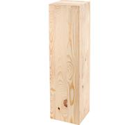 Support de plantes en bois 75x20x20 cm - DIY support de fleurs à peindre dans la couleur de votre choix, décoration vintage en bois, tabouret pour fleurs, colonne aspect bloc de bois, colonne décorati