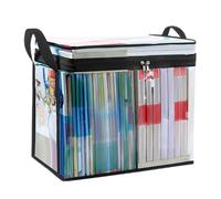 Support de plate-forme translucide - Sac de rangement Lucid, roulement à glissière Carryall | Poignée transparente haute performance - Organiseur de vêtements de couverture peu encombrant pour armoire
