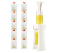 Support de poche pour compote de pommes - ABS de qualité alimentaire, kit rechargeable, outil presse-purée | Parfait pour le rangement des , récipient de remplissage de fruits