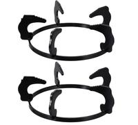 Support de Poêle Gazinière 2 Pièces 20, 2cm en Fonte Noir | Montage et Retrait Faciles, Design à Gradins Biseautés, Remplacement pour Grille Usée