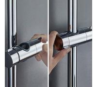 Support de pomme de douche, support de pomme de douche réglable pour barre de glissement, convient pour le clip de glissement de barre de glissement, pièces de rechange pour salle de bain, support de 
