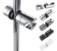Support de pomme de douche universel, support de Rail de douche réglable, accessoires de salle de bains, support de douche à main de remplacement pour barre coulissante 2pcs A silver