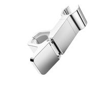Support de pomme douche universel réglable sans perceuse, for barre ronde, support à Base fixe, accessoires salle bains Pour pomme de douche(1PC Sliver)