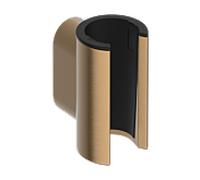 Support de pommeau de douche hansgrohe Porter Fine 28885140, position de maintien fixe, en métal, bronze brossé